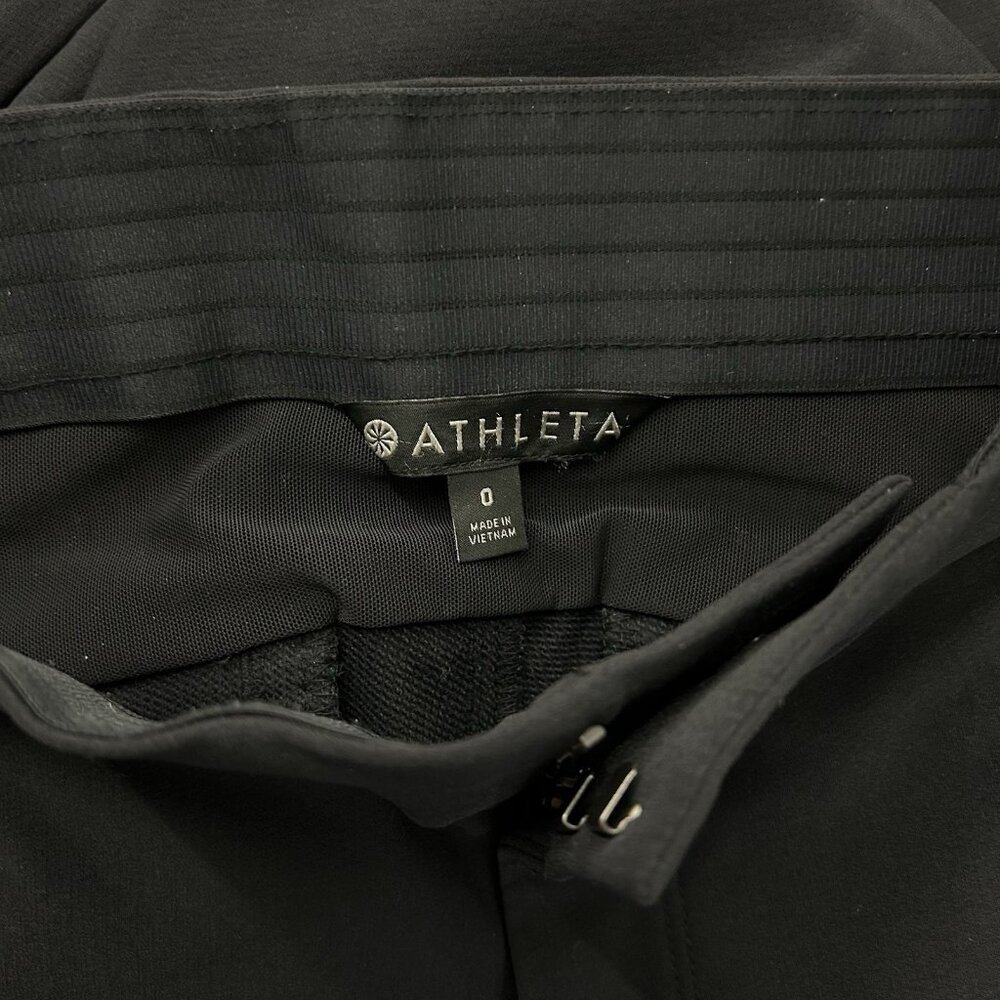 Athleta Wander Stash Skinny Pant Size 0  Black Nylon Hiking Outdoor Ankle Zipper - Picture 12 of 16